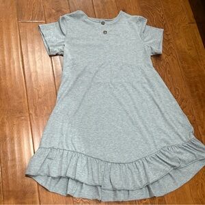Like New Size medium Shein Adorable Gray Ruffle Dress
